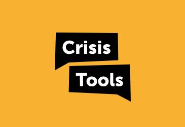 The logo for crisis tools.