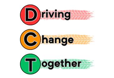 Logo for Driving Change Together.