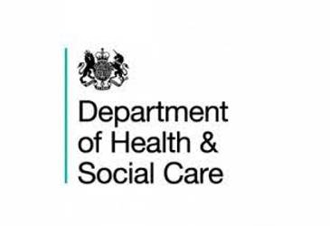 Logo for the Department of Health and Social Care.