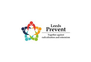 Logo for Leeds Prevent. Subheading reads "Together Against Radicalism and Extremism."
