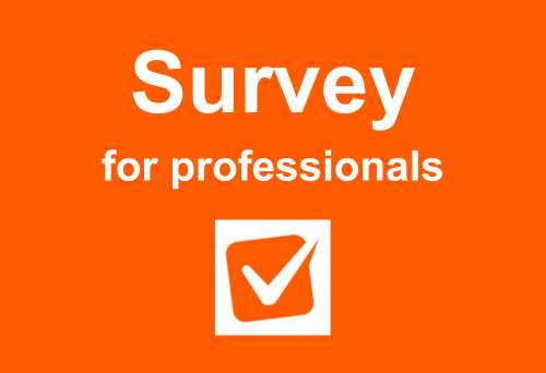 survey for professionals with orange tick
