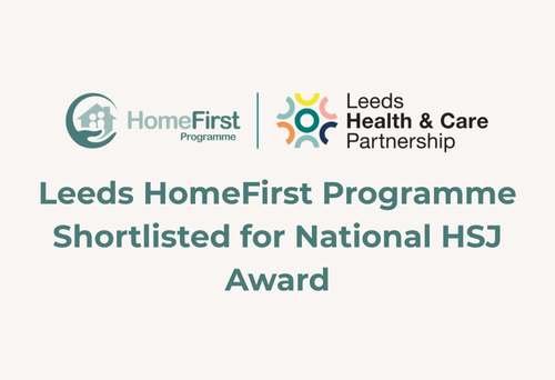 Leeds HomeFirst Programme Shortlisted for National HSJ Award