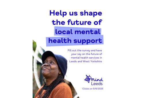 Leeds Mind flyer advertising the survey. Text in post.