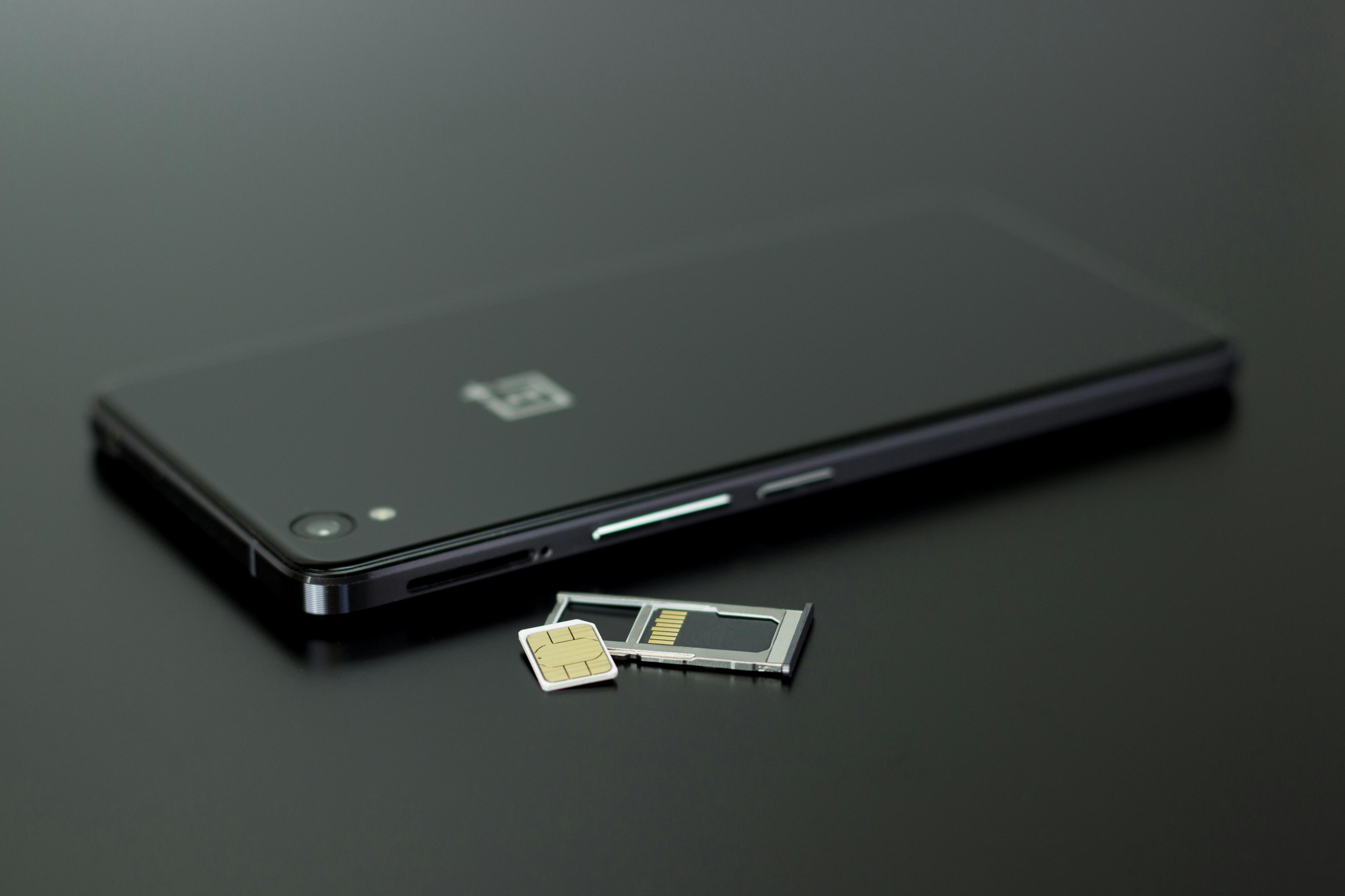 Image of a phone and SIM card